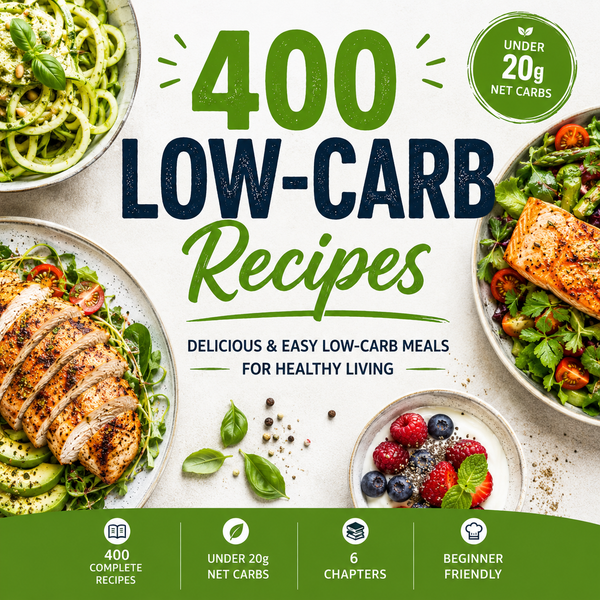 400 Low-Carb Recipes - Digital Cookbook
